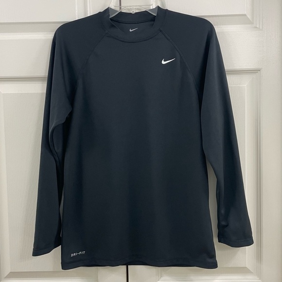 Nike Dri-Fit UPF 40 Black Long Sleeved Shirt - Size S - Picture 1 of 7
